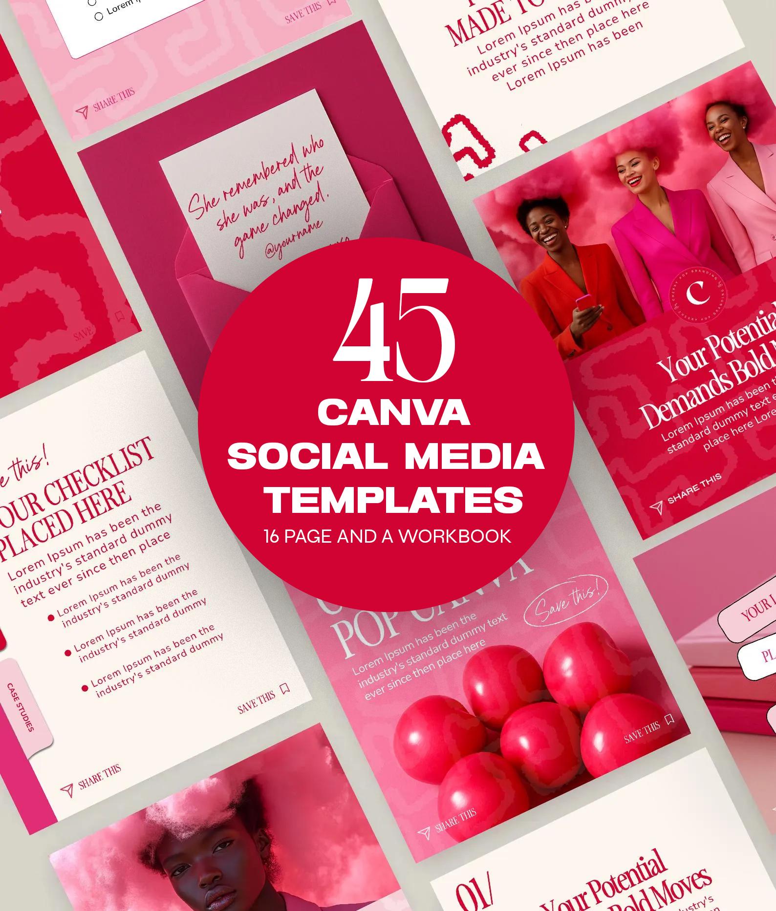 Canva Templates Carousel Social Media Bundle for Coaches Consultants ...