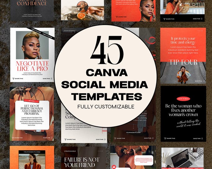 40 Canva Carousel Social Media Bundle for Coaches, Consultants ...