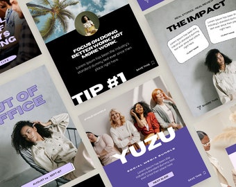 48 Canva Carousel Social Media Bundle für Coaches, Unternehmensgründer ...