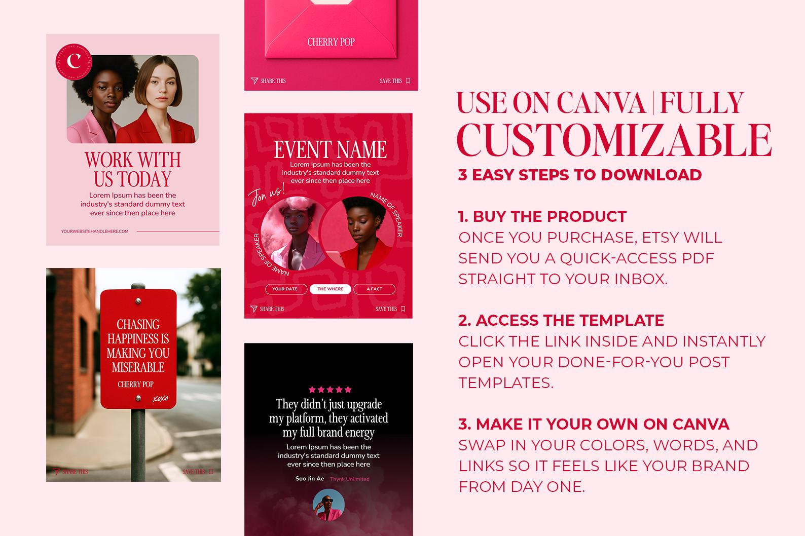 Canva Templates Carousel Social Media Bundle for Coaches Consultants ...