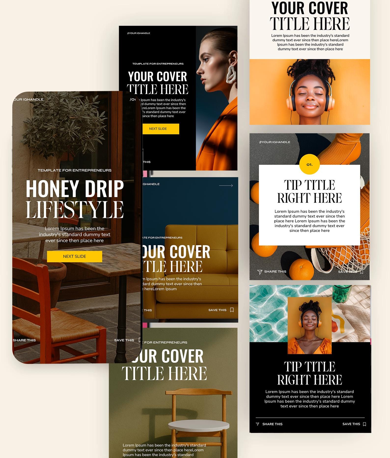 Social Media Canva Carousel Social Media Bundle for Coaches Consultants ...