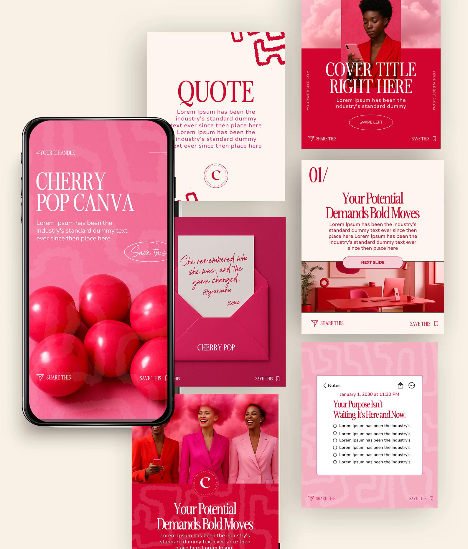 Canva Templates Carousel Social Media Bundle for Coaches Consultants ...