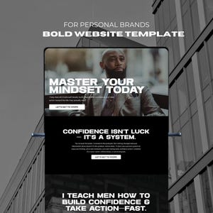 Plantilla de sitio web Titan Wix Studio: para coaches, autores y oradores