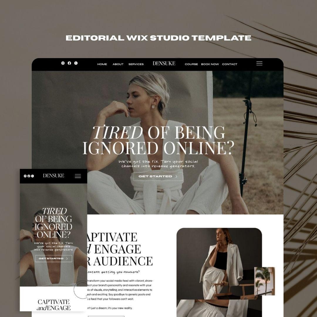 Editable Wix Studio Website Template for Entrepreneurs Coaches Social ...