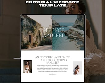 Websitesjabloon Wix Studio voor fotografen Evenementplanners Reisbureaus en creatieve dienstverlenende bedrijven Redactioneel Minimal Design Layout