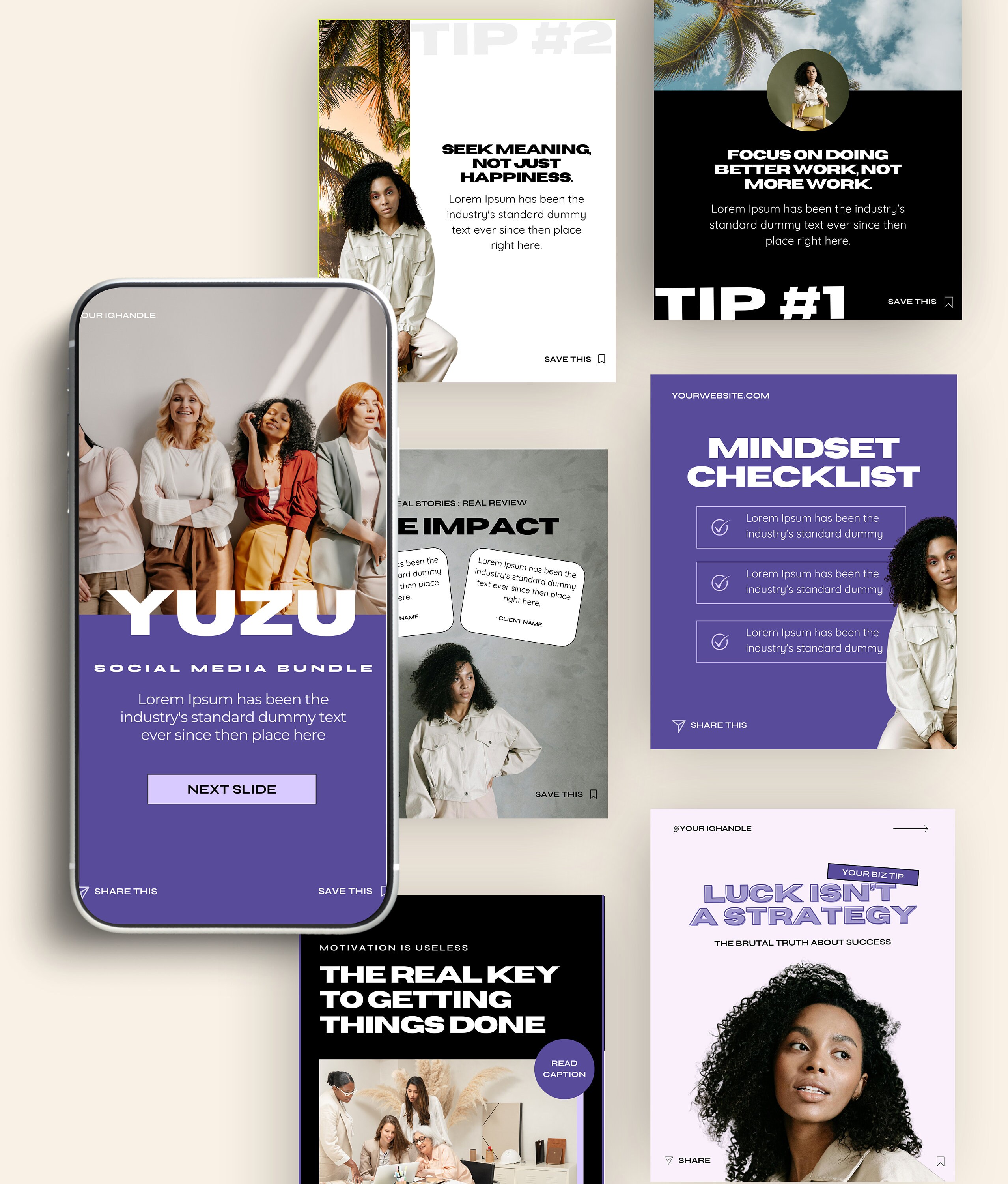40 Canva Carousel Social Media Bundle for Coaches Consultants & Service ...