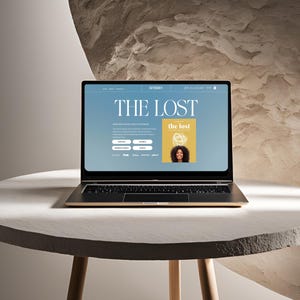 Mall för författarens webbplats: Wix landningssidesdesign (digital nedladdning) bild 5