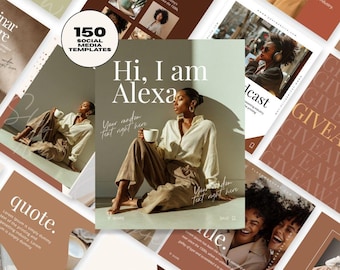 Melanin Templates Canva Instagram Templates for Feed Stories Reels and Portrait Posts Editable Canva Templates for Coaches Lifestyle Designs