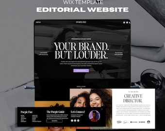Luxe Website Template Design Professional Web Design Studio Website Brand Agency Social Media Speakers Lifestyle Website Template Editable