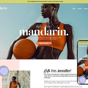 Premium Sales Page Website Templates, Wix Template for personal brands, influencers or bloggers and Female Entrepreneurs