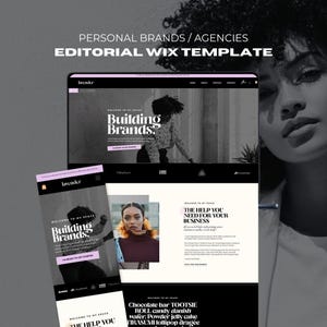 Premium Website Templates Wix Template for service based businesses coaches influencers bloggers Female Entrepreneurs Luxury Branding Design