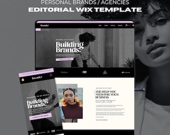 Premium Website Templates Wix Template for service based businesses coaches influencers bloggers Female Entrepreneurs Luxury Branding Design