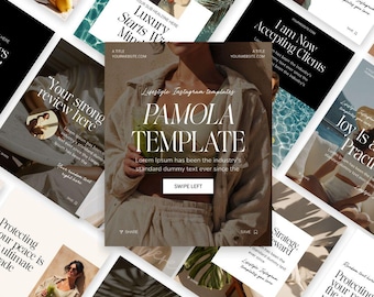 Instagram Post Templates: Lifestyle & Coaching Canva Designs