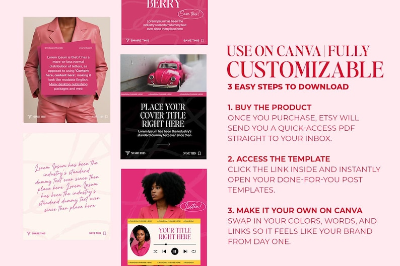 Canva Templates Carousel Social Media Bundle for Podcasters Coaches ...