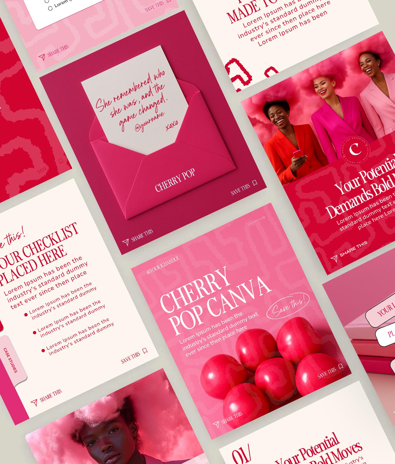 Canva Templates Carousel Social Media Bundle for Coaches Consultants ...