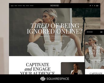 Squarespace Website Template: Modern Design for Coaches & Entrepreneurs