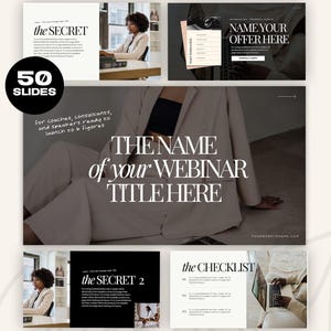 Canva Webinar & Masterclass PPT Foliencoaches beraten Dienstleister Leitartikel ästhetisch bearbeitbare Folien Luxe minimalistisches Design
