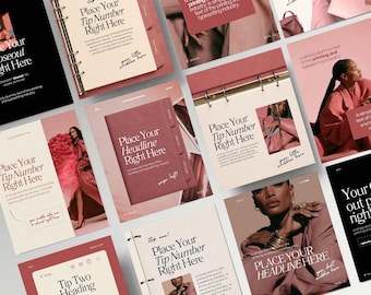 45+ Canva Social Media Templates for Coaches | Instagram Bundle (Digital Download)