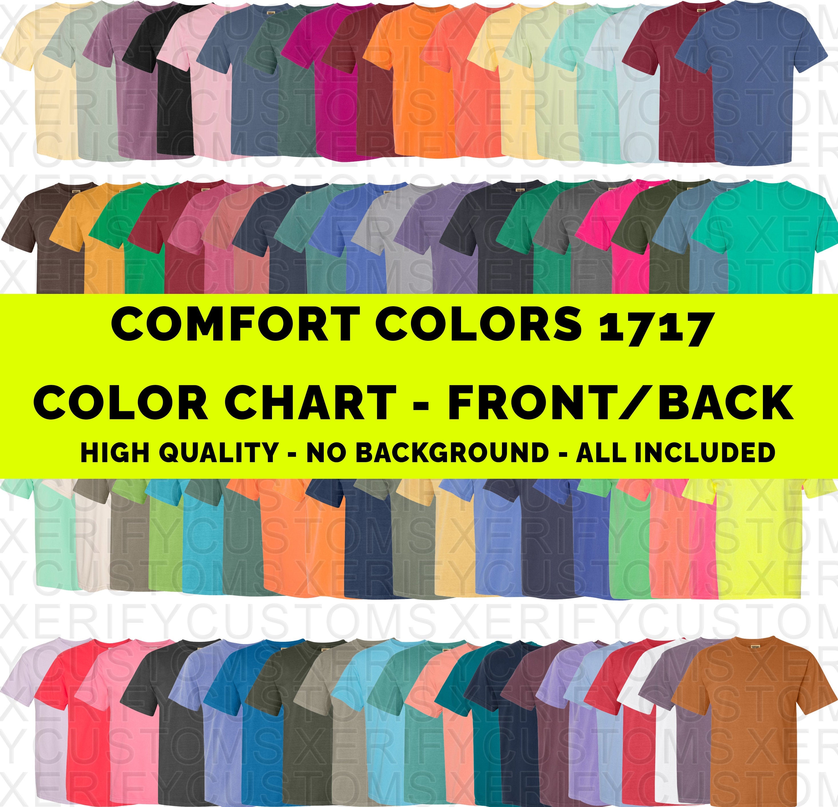 comfort colors mock up