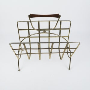 Brass Magazine Stand, Living Room Decor Rack