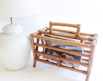 Bamboo Magazine Storage Rack for the Living room or Bathroom Decor