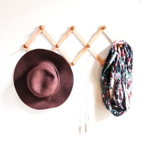 Accordion Peg Rack / Coat Rack / Hat Rack - 3 LEFT! (Sold Separately)
