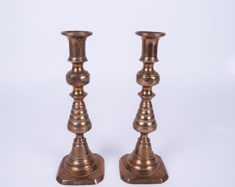 Brass Candle Holder, Mystic Candlestick Holder, Decor Accents for Shelf, Pair of Candlesticks