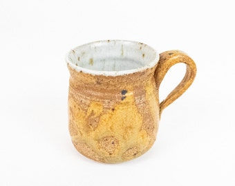 Vintage Ceramics Coffee Mug, Pottery Art Mug, Hand Spun Display Mug