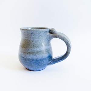 Hand Spun Ceramic Creamer Pitcher, Vintage pottery