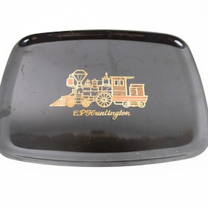Vintage Couroc Tray from Monterey, Vintage Black Tray