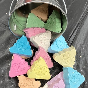 Poop Emoji Sidewalk Chalk