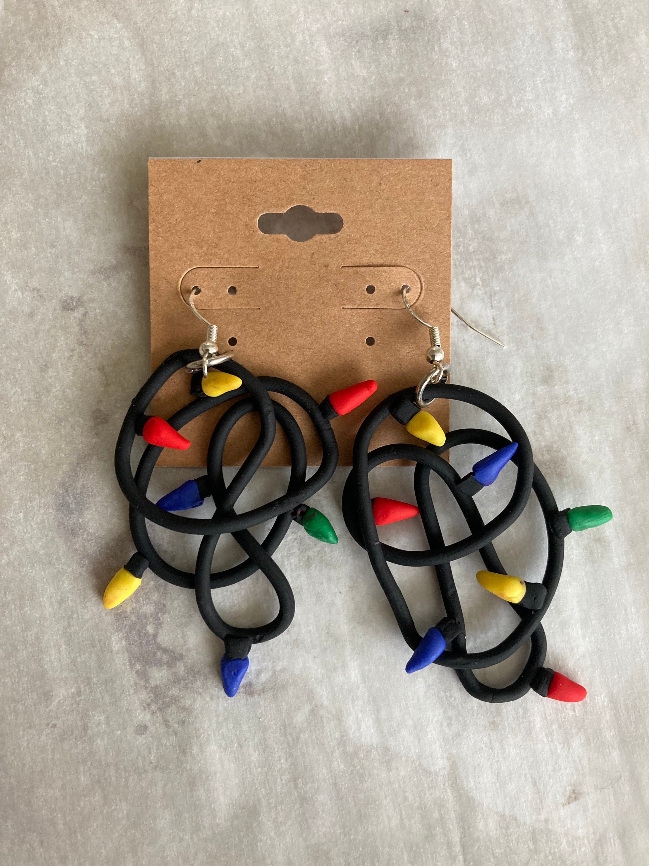 Tangled Christmas Light Earrings Etsy