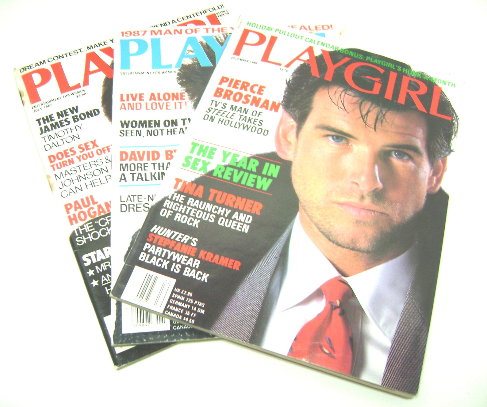 Vintage Playgirl magazines December 86 January and July 87 Etsy