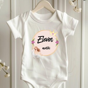 Hito mensual, Hito del bebé, Ideas de regalo, Mono de unicornio lindo, Ropa linda para bebé, Conjunto de niña, regalo para niños pequeños,