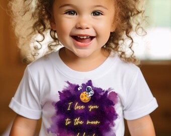 T-shirt astronaute pour tout-petit : T-shirt espace unisexe pour enfants,