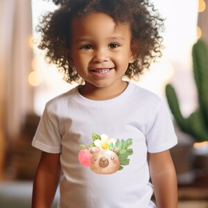 Capybara Kids Tee: Unisex Toddler Shirt, Animal Lover Gift