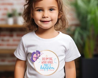 Butterfly Toddler Shirt: Soft Cotton Kids Tee