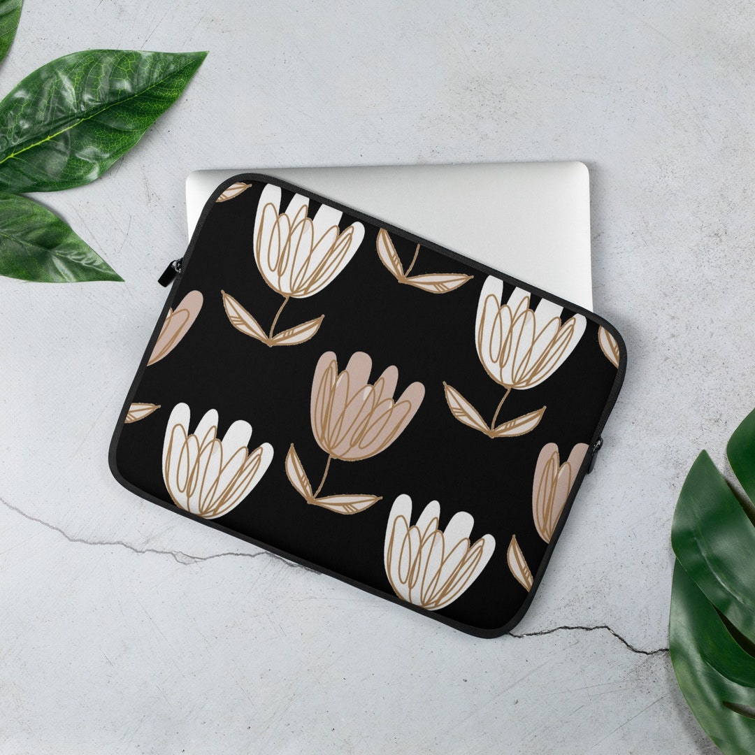 Floral Laptop Holder Laptop Travel Case Cute Laptop Sleeve Etsy