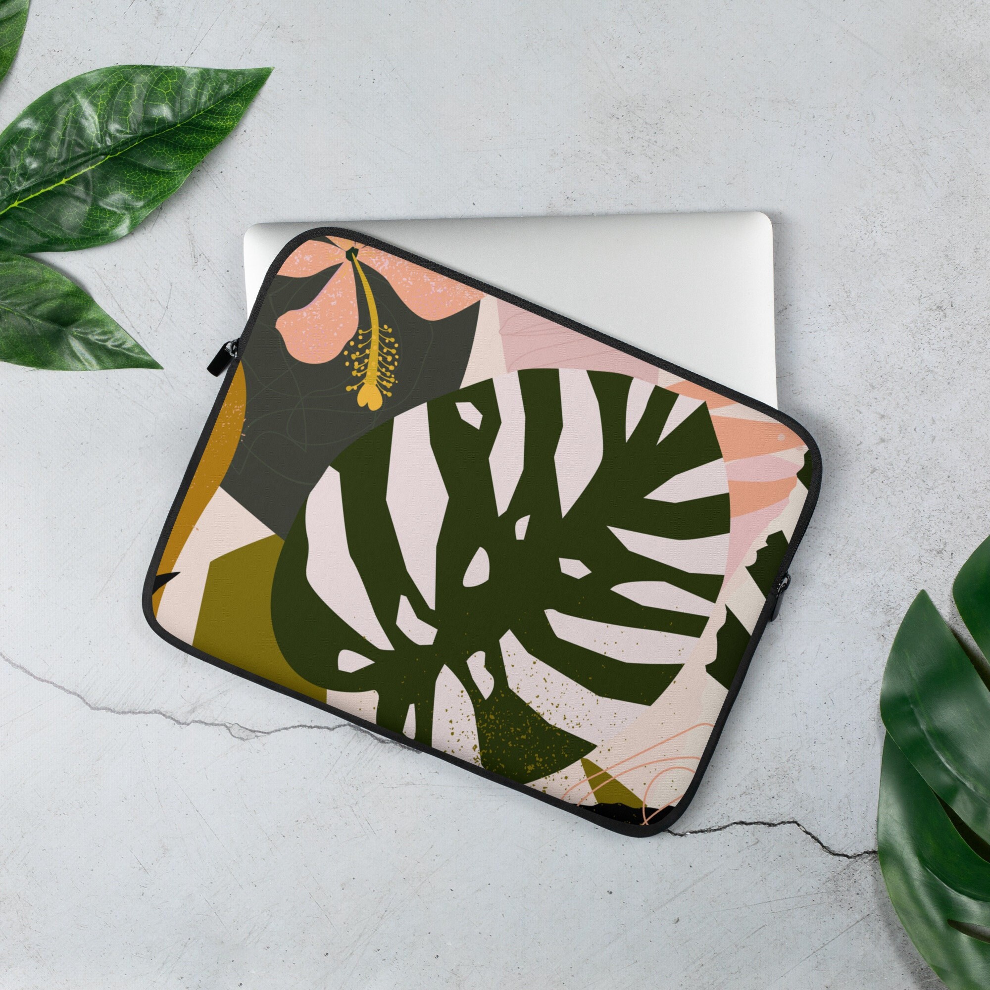 Tropical Print Laptop Sleeve Macbook 