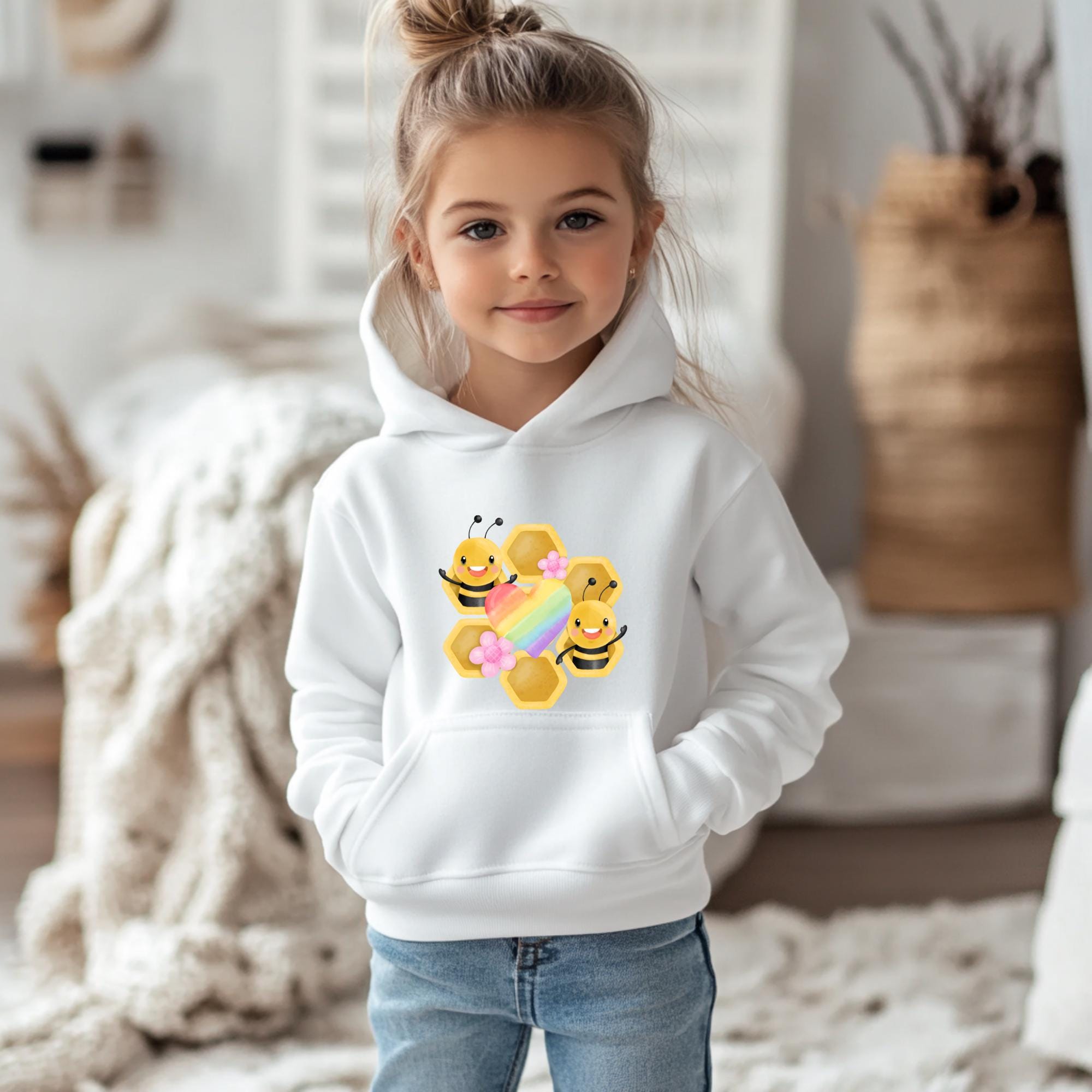 Kids Bee Hoodie: Soft Cotton-Blend Fleece, No Drawcords, kids clothing