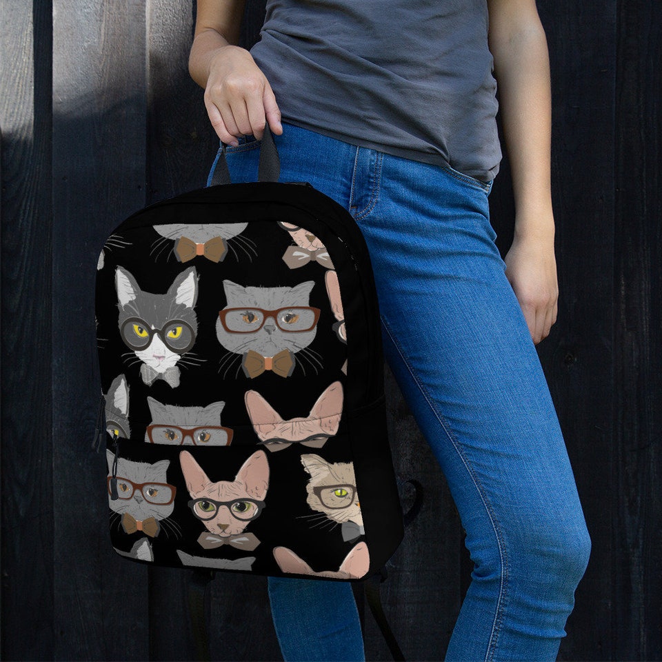 Discover Cat school backpack, College trendy bookbag