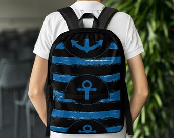SWEET-YZ Pattern of Anchor Shape and Line Adults Backpack Bookbag Travel Back Pack Laptop Bag Shoulders Bag SWEET-YZ Pattern of Anchor Shape and Line Adults Backpack Bookbag Travel Back Pack Laptop Bag Shoulders Bag