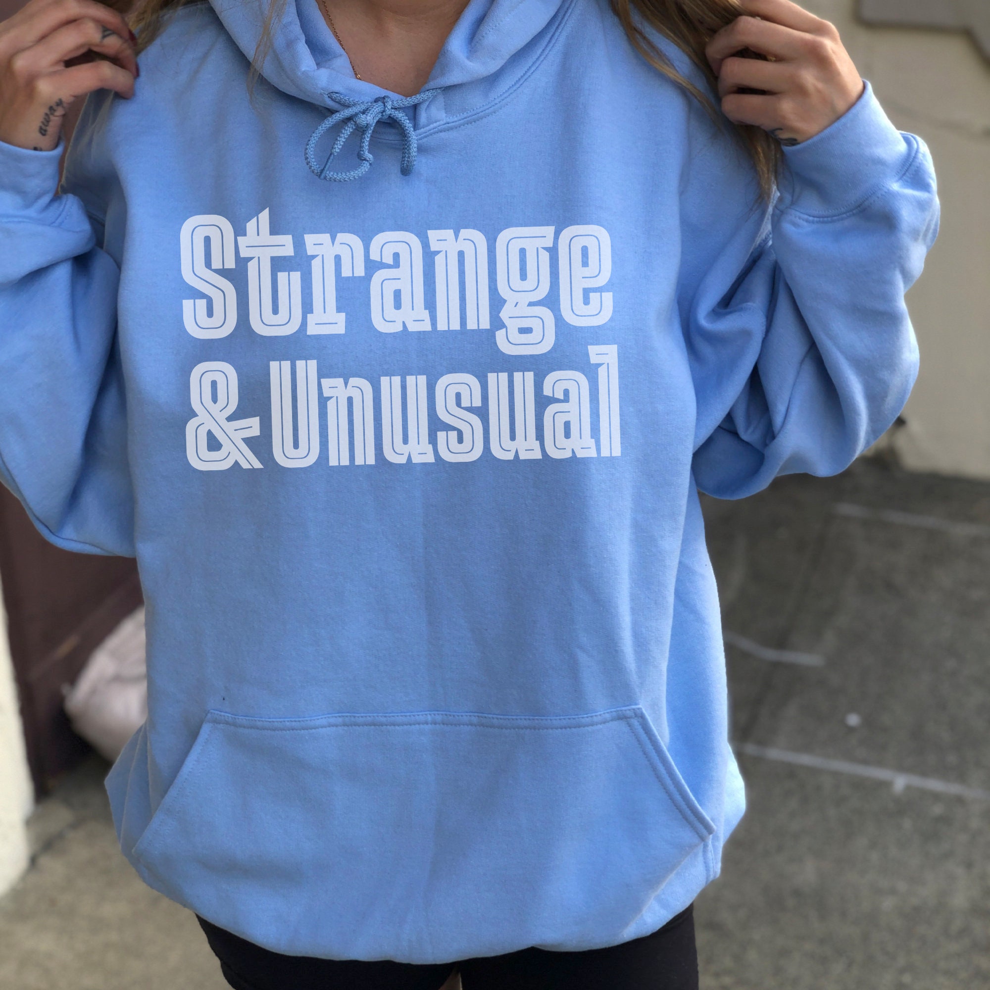 Strange and Unusual Hoodie Graphic Hoodie Oversized Hoodie Etsy