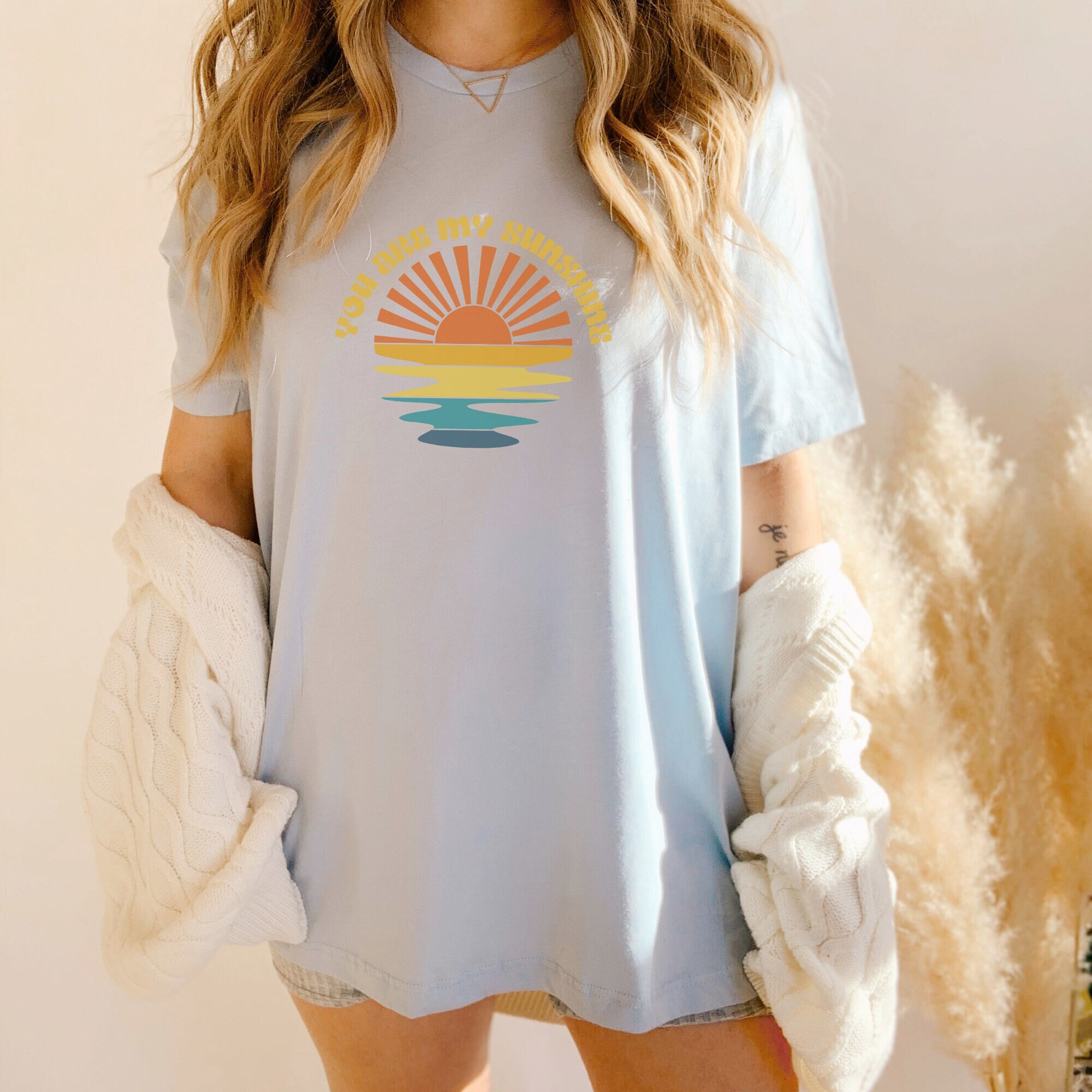 You are my Sunshine Shirt Trendy Retro Sun Shirt Sun Rays | Etsy