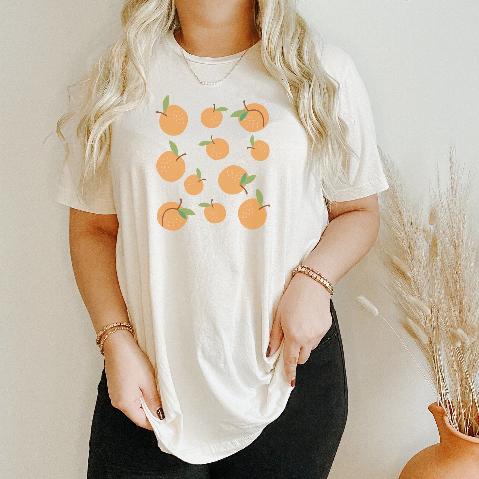 Peaches Shirt Garden Shirt Peaches Clothes Peaches Top | Etsy