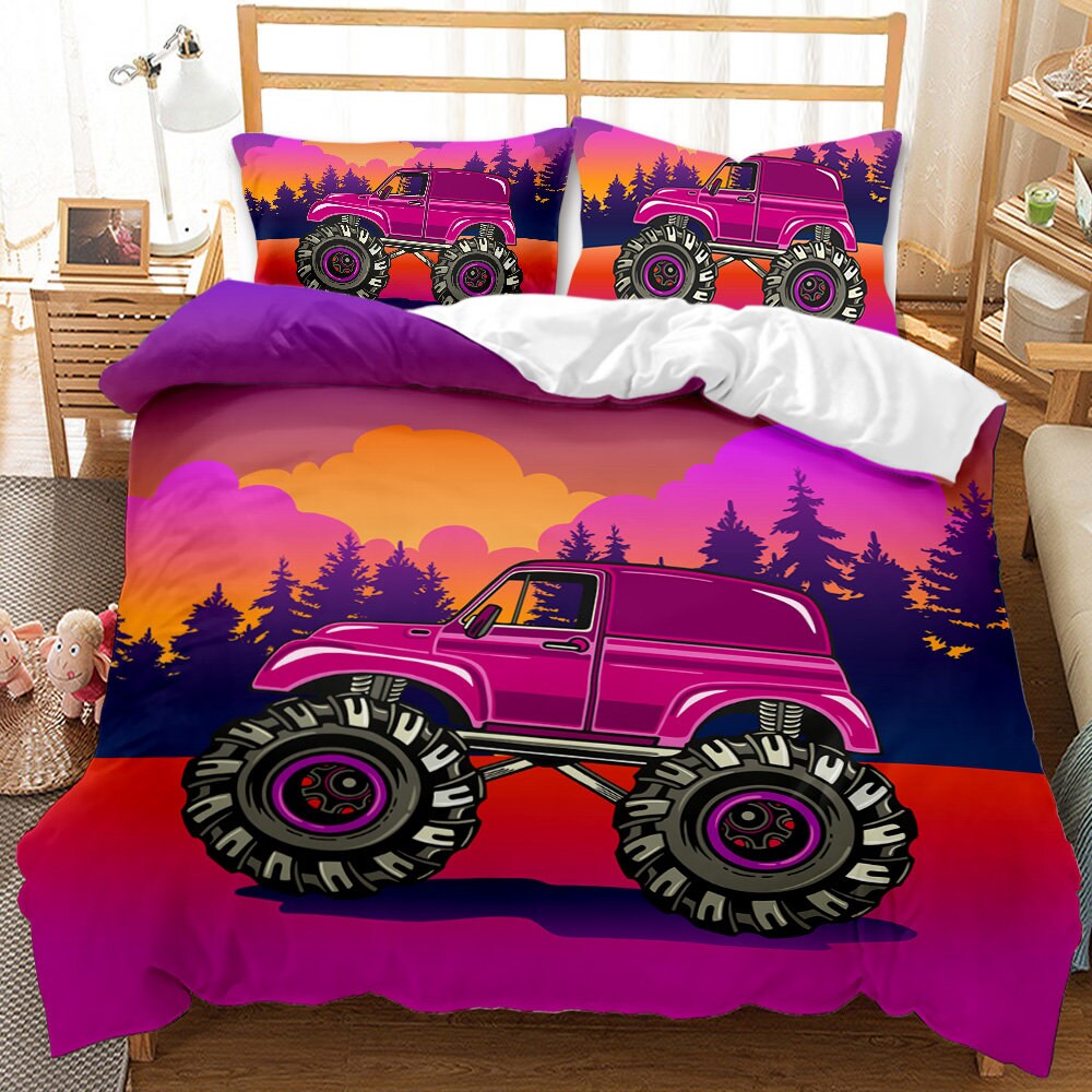 Autos Bettwäsche Set 3 Stück Bettbezug Sets 3D Aquarell Off | Etsy