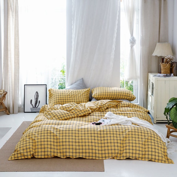 dark yellow duvet cover
