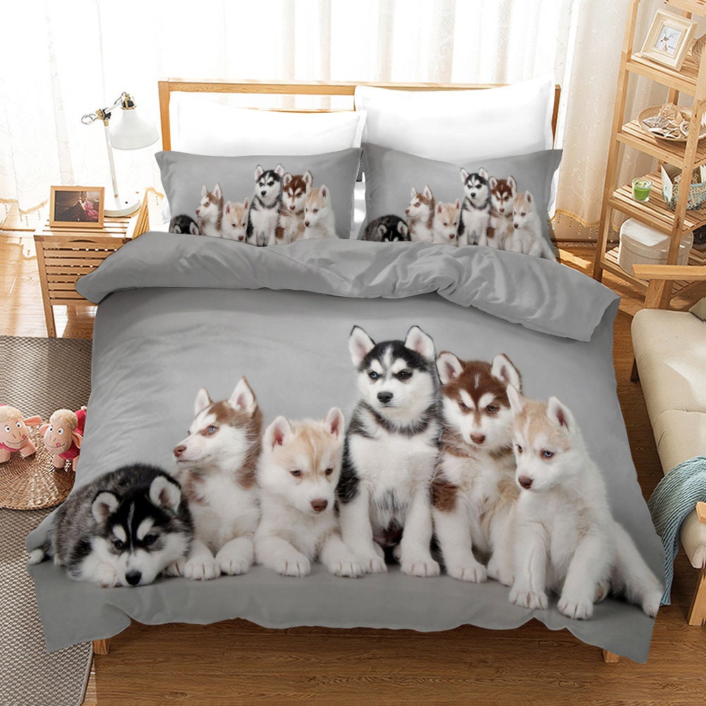 Dog Bedding Set Queen Kids Duvet Cover Comforter Cover King Etsy