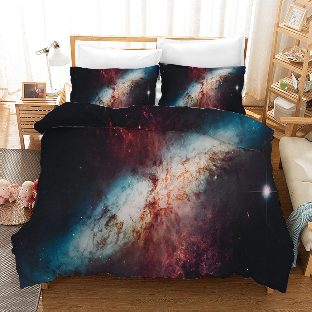 Twin Kids Outer Space Duvet Cover Sets Bedding Set for Boy Etsy