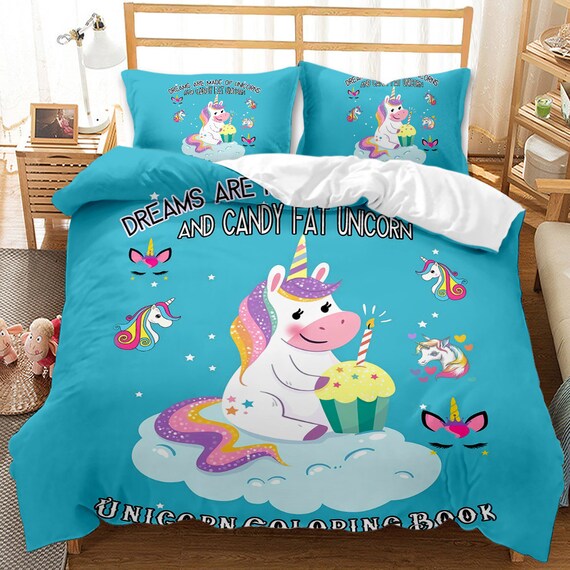 unicorn bedding single
